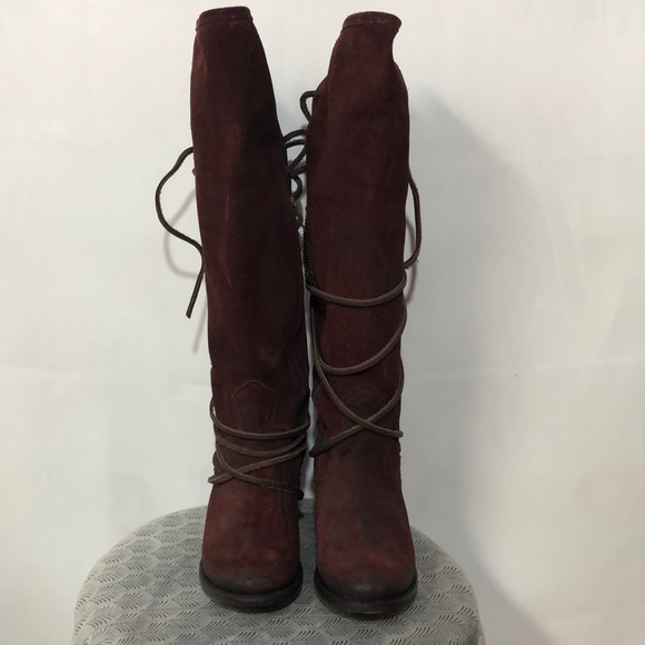 Freebird Coal burgundy boots - Picture 1 of 14